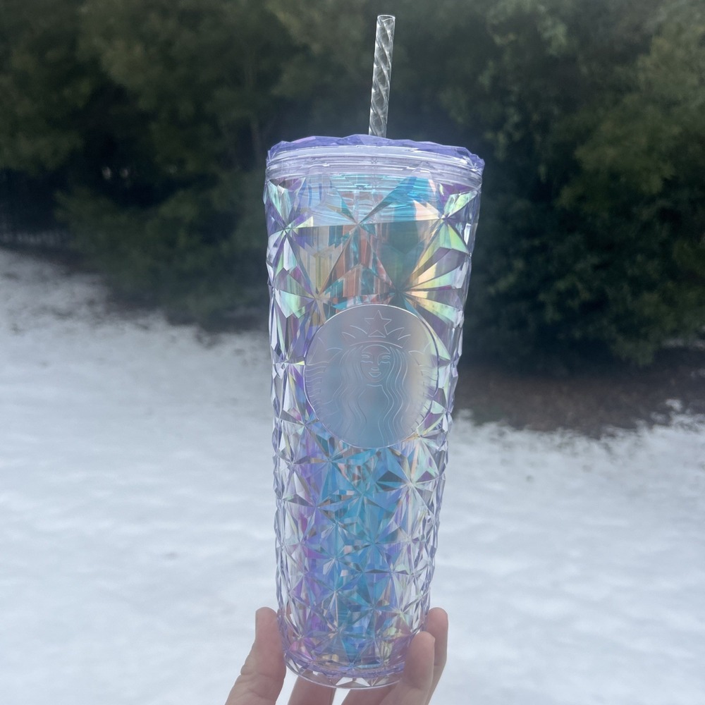 Starbucks Holiday 2023 Prism Diamond Iridescent Venti Tumbler 24oz Cold Cup